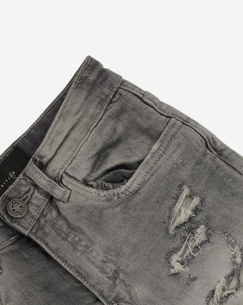 Jordan Craig Kids' Distressed Shorts (8-16) J331SB-ARCGRY Grey 2