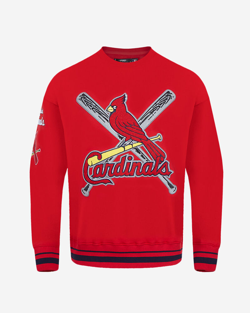 PRO STANDARD St. Louis Cardinals Mash Up Rib Fleece Crewneck  LSC5314669-RMR Red 1