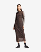 adidas Snake Print Maxi Dress KX1892 Brown 1