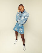 All-Over Star Rhinestone Denim Jacket