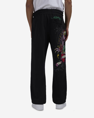 Panther Rose Fleece Pants
