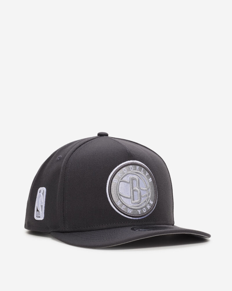 New Era 9Fifty Brooklyn Nets A-Frame Snapback Hat 70932236 Grey 1