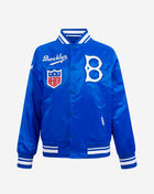 Big Boys' Brooklyn Dodgers Retro Classic Rib Satin Jacket