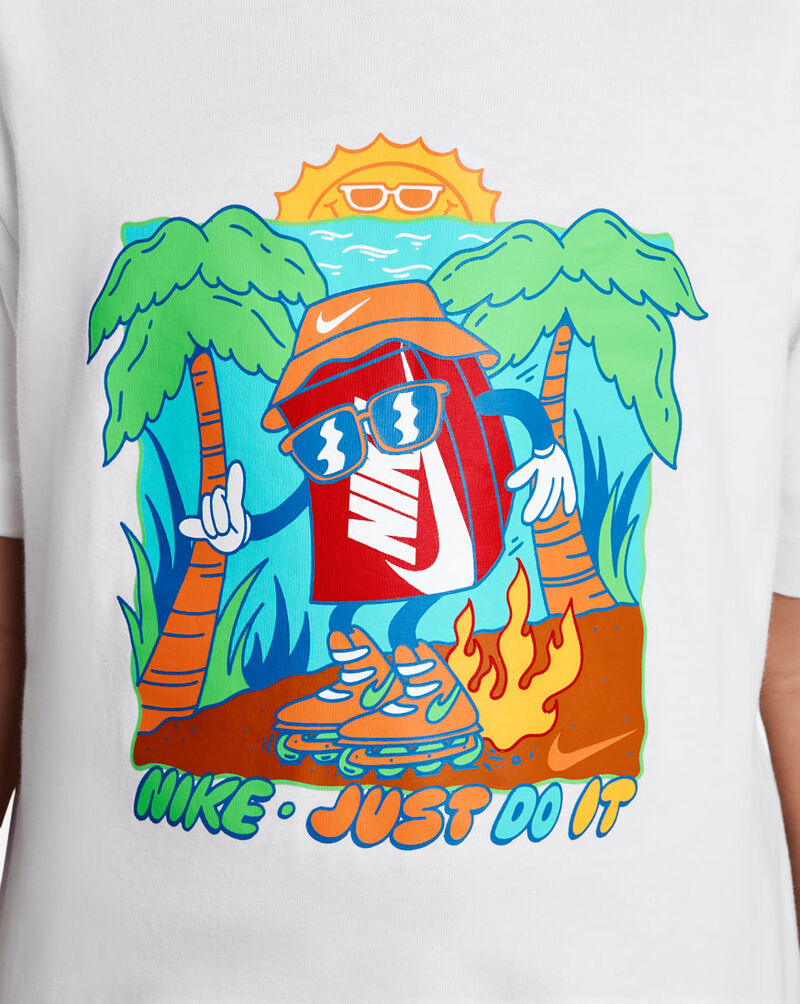 Nike Big Kids' Island Shoebox Graphic T-Shirt HQ3240-100 White 3