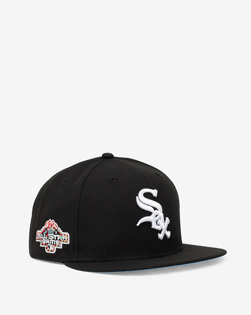 New Era 59Fifty Chicago White Sox Icy Side Patch Hat 60180910 Black 1