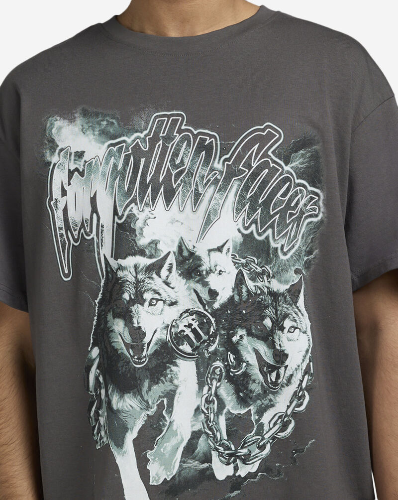 Forgotten Faces Wolfs Tee FOFUS111-03516 Grey 3