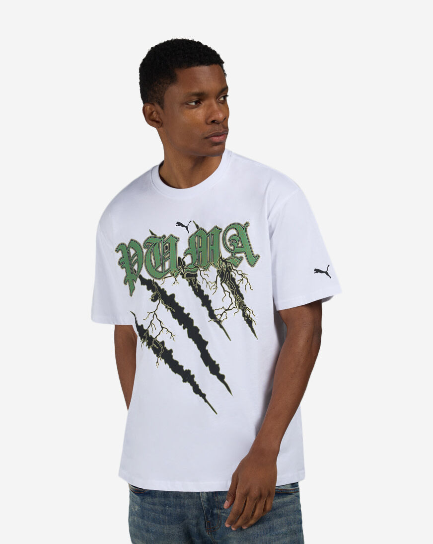 Shop Puma Old English Scratch tee 639157 white | SNIPES USA