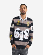 First Row Patch Long Sleeve Polo FRO0001-BLK Black 1