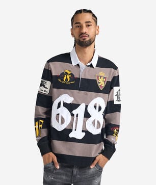 Patch Long Sleeve Polo