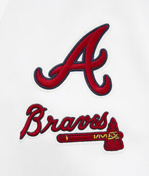 Atlanta Braves Classic Cropped Pullover Hoodie