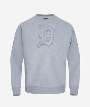 Detroit Tigers Neutral Drop Shoulder Fleece Crewneck 