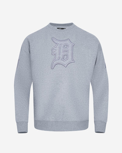 Detroit Tigers Neutral Drop Shoulder Fleece Crewneck 