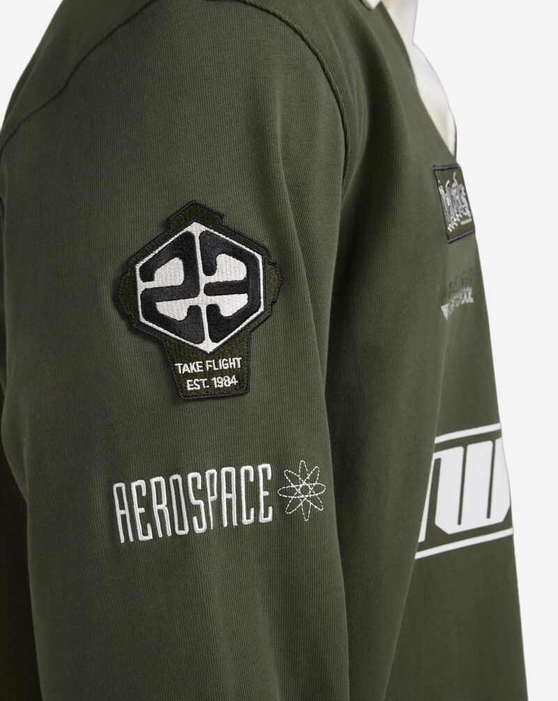 Jordan Essentials Long-Sleeve Rugby Top HF9323-325 Green 3