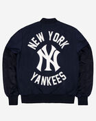 New Era Alpha Industries Historic M-A1 New York Yankees Bomber Jacket 60564190 Blue 3