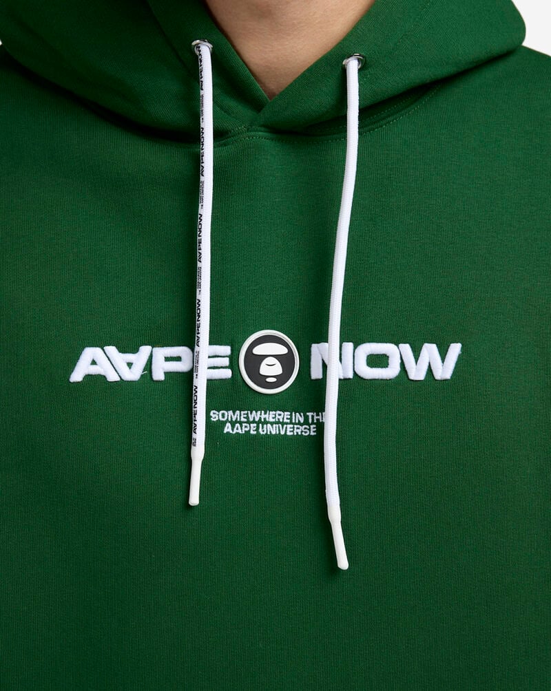 AAPE Dip Dye Fleece Hoodie AAPSWMB325XXNGRX Green 3