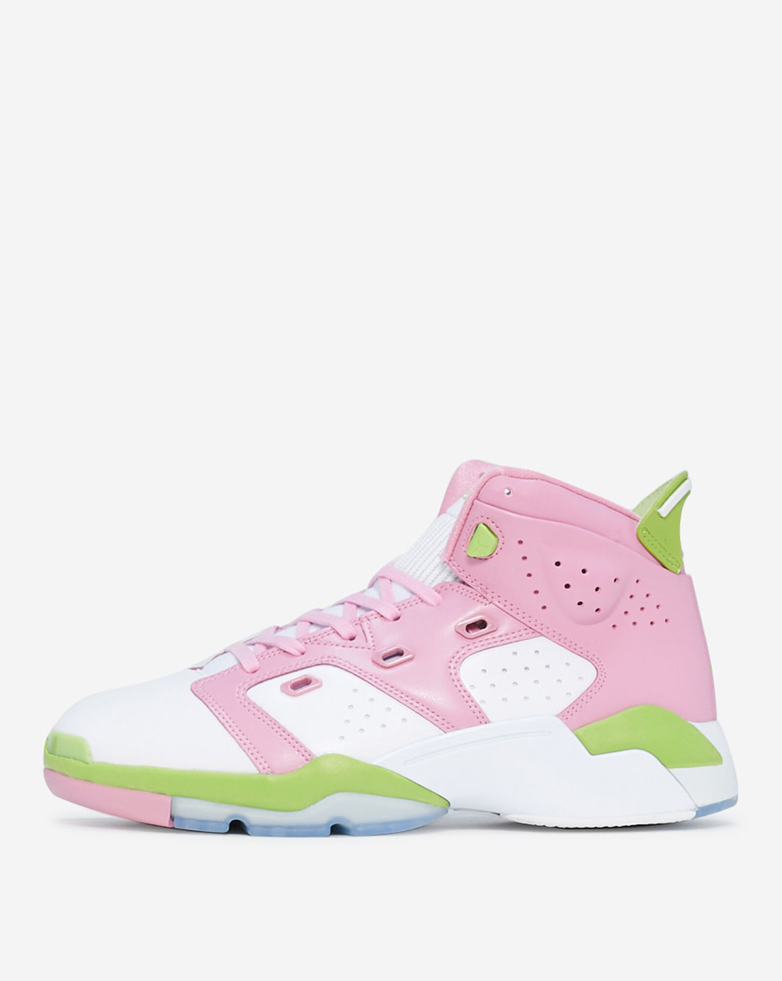 pink high top jordans