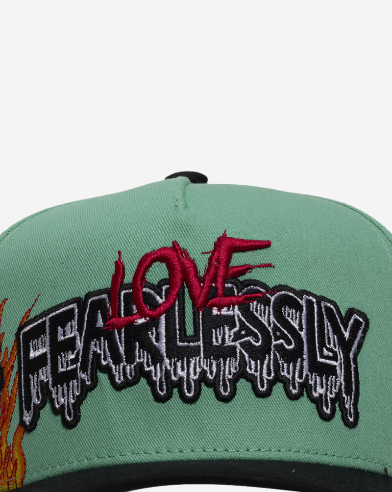 Field Grade Love Fearlessly Vampire Twill Trucker Hat 1005400 Blue 2