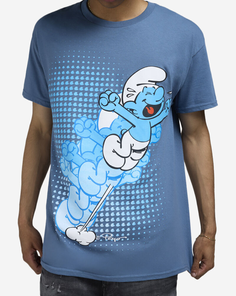 Graphic Tees Motion Big Smurf Tee SMF1940XX Blue 3