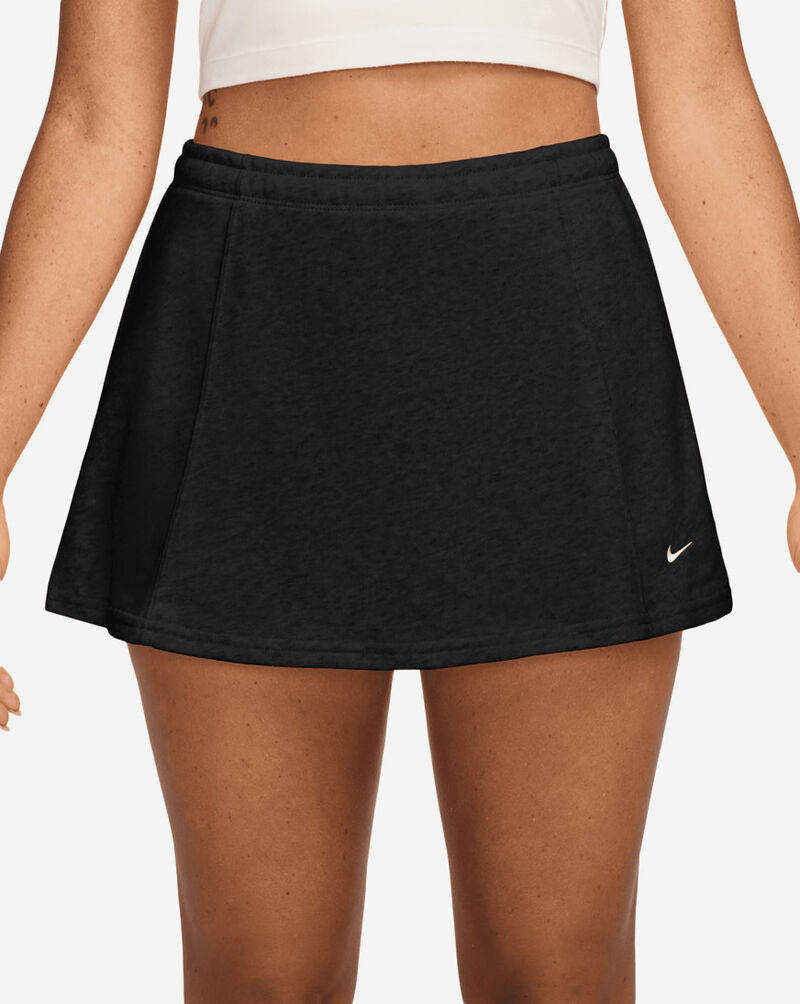 Nike NSW Chill Terry Mid-Rise French Terry Mini Skort HJ1274-010 Black 1