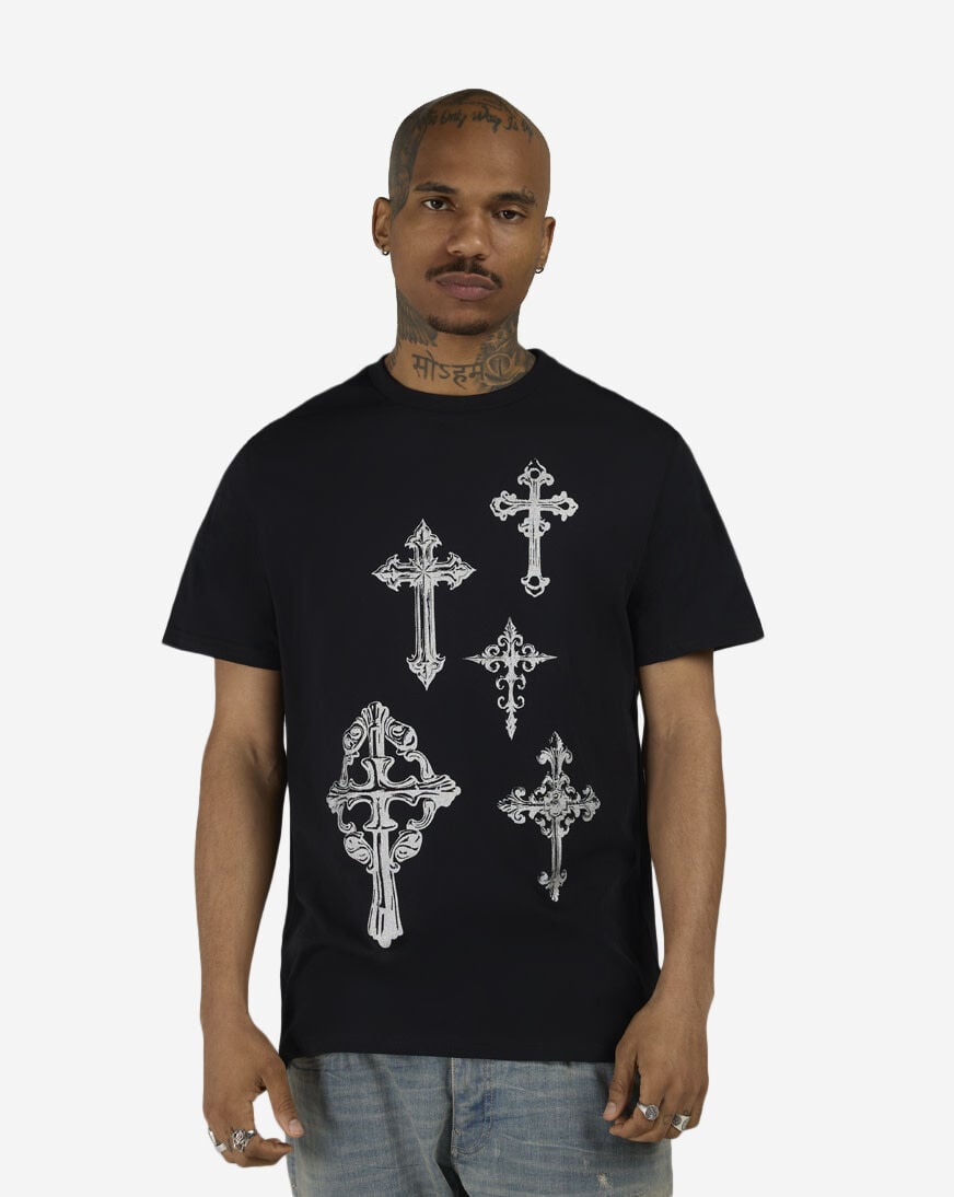 Shop Mister Tee Crosses Tee MTUS518-US-00007 black | SNIPES USA