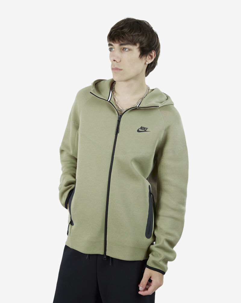 Shop Nike Tech Fleece Full-Zip Hoodie FB7921-247 green | SNIPES USA