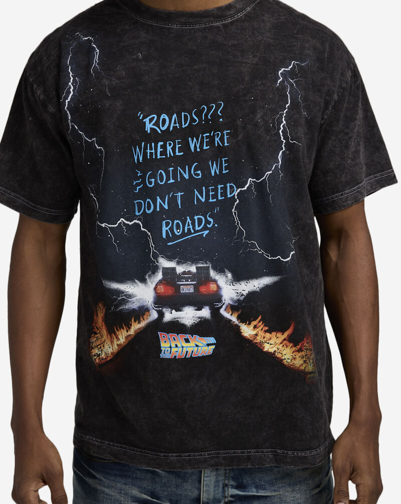 Reason Back To The Future Road Tee BTTF-02 Black 3