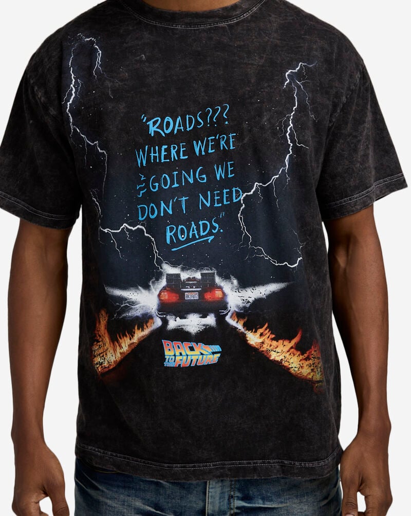 Reason Back To The Future Road Tee BTTF-02 Black 3
