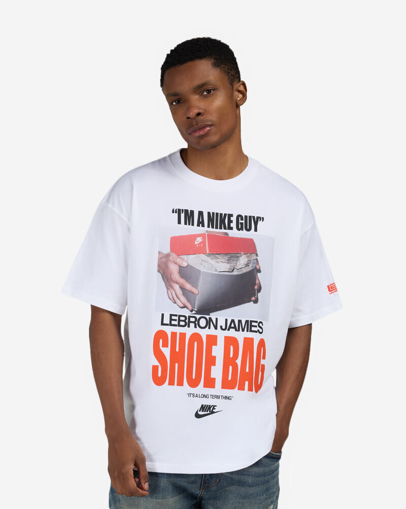 Nike LeBron "Shoe Bag" Basketball T-Shirt IH8573-100 White 1