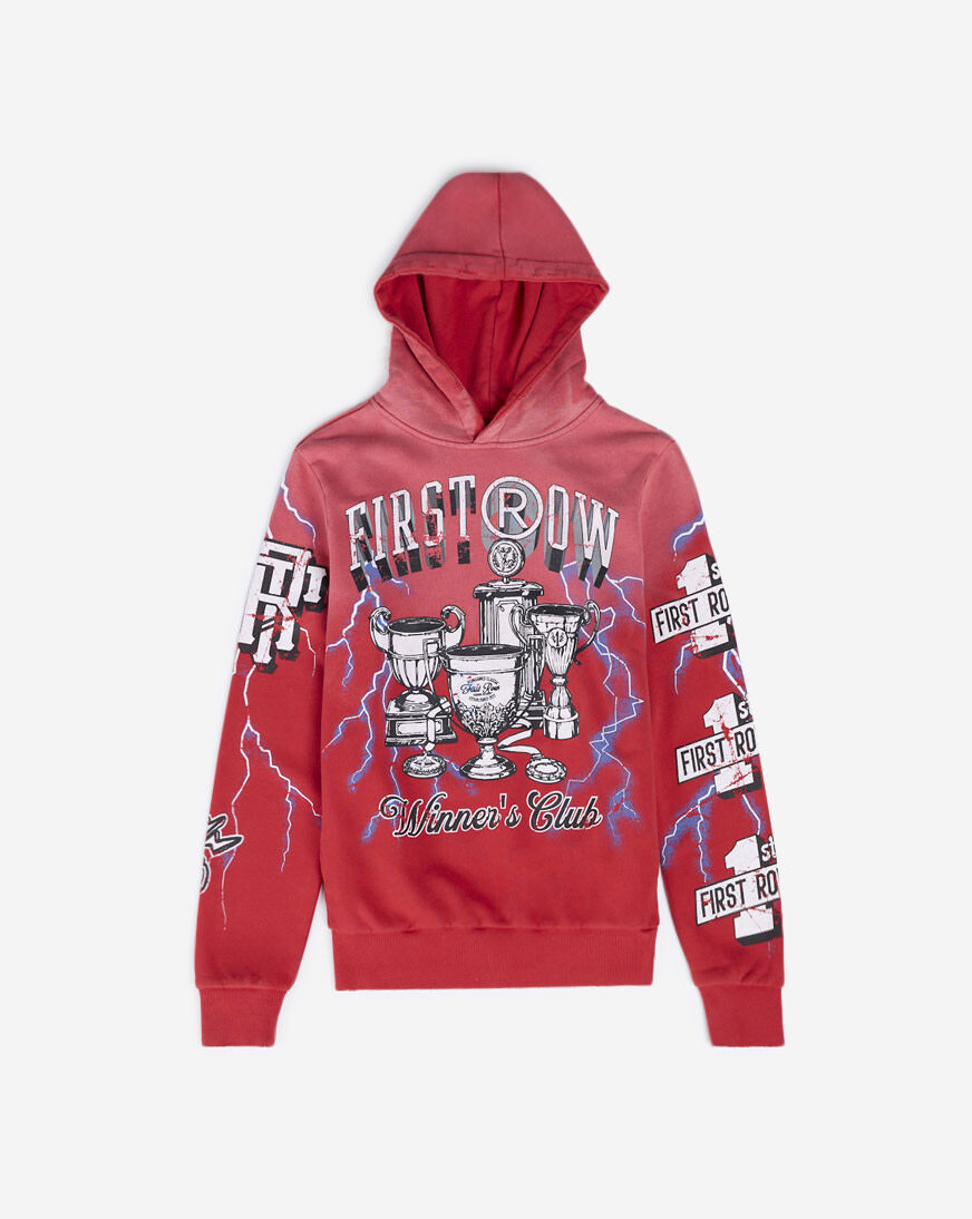 Snipes red hoodie top