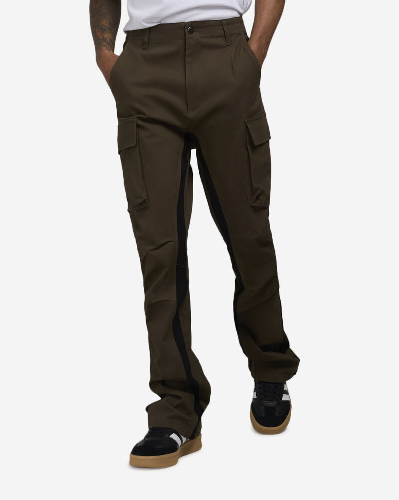 American Stitch Dojo Stacked Flare Pants FW23B425-OLV Green 1