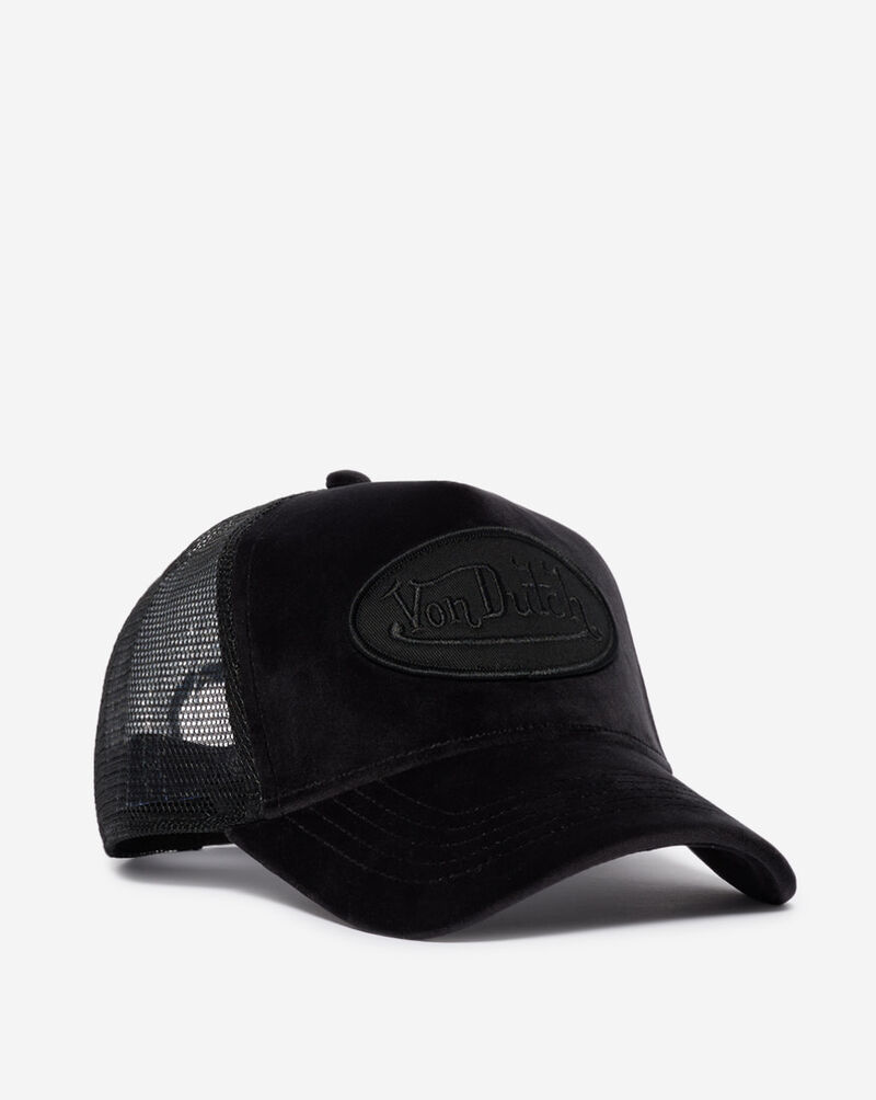 Von Dutch Velvet Trucker Hat VDWB4HT075-010 Black 1