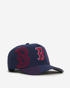 Mitchell  Ness Boston Red Sox Pro Pinch Triple Logo Snapback Hat HP19015-BRSNAVY Blue 1