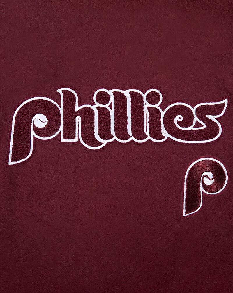 PRO STANDARD Big Boys' Philadelphia Phillies Retro Classic Striped Rib Tee LPHB1315073-WNE Red 4