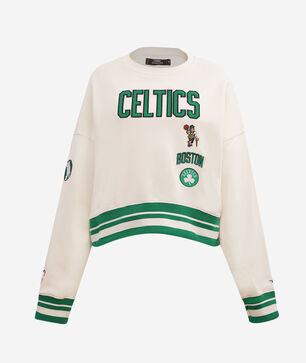 Boston Celtics Retro Classic Rib Fleece Crewneck