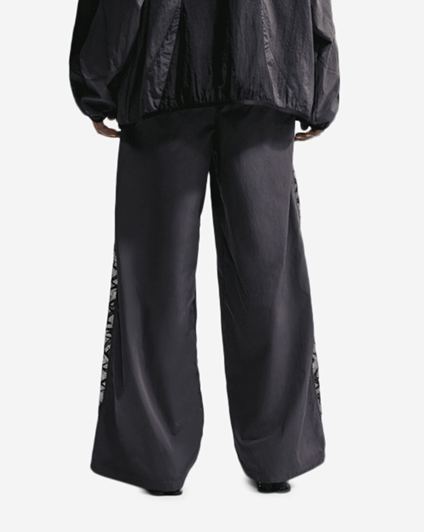 Shop Nike NSW Loose Mid-Rise Lace Track Pants IU1983-013 grey