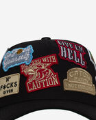 Field Grade Patchwork Logo Wool Trucker Hat 1005963 Black 2