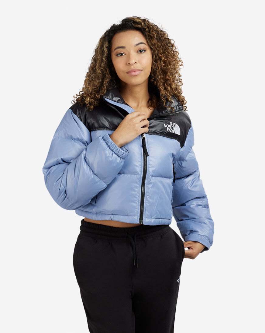 Shop The North Face Nuptse Short Jacket NF0A5GGE-73A blue | SNIPES USA