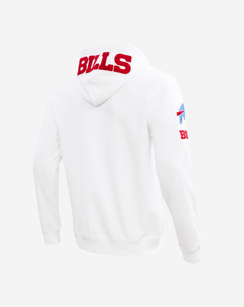 PRO STANDARD Buffalo Bills Classic Chenille Double Knit Full-Zip Hoodie FBB5410173-WHT White 3