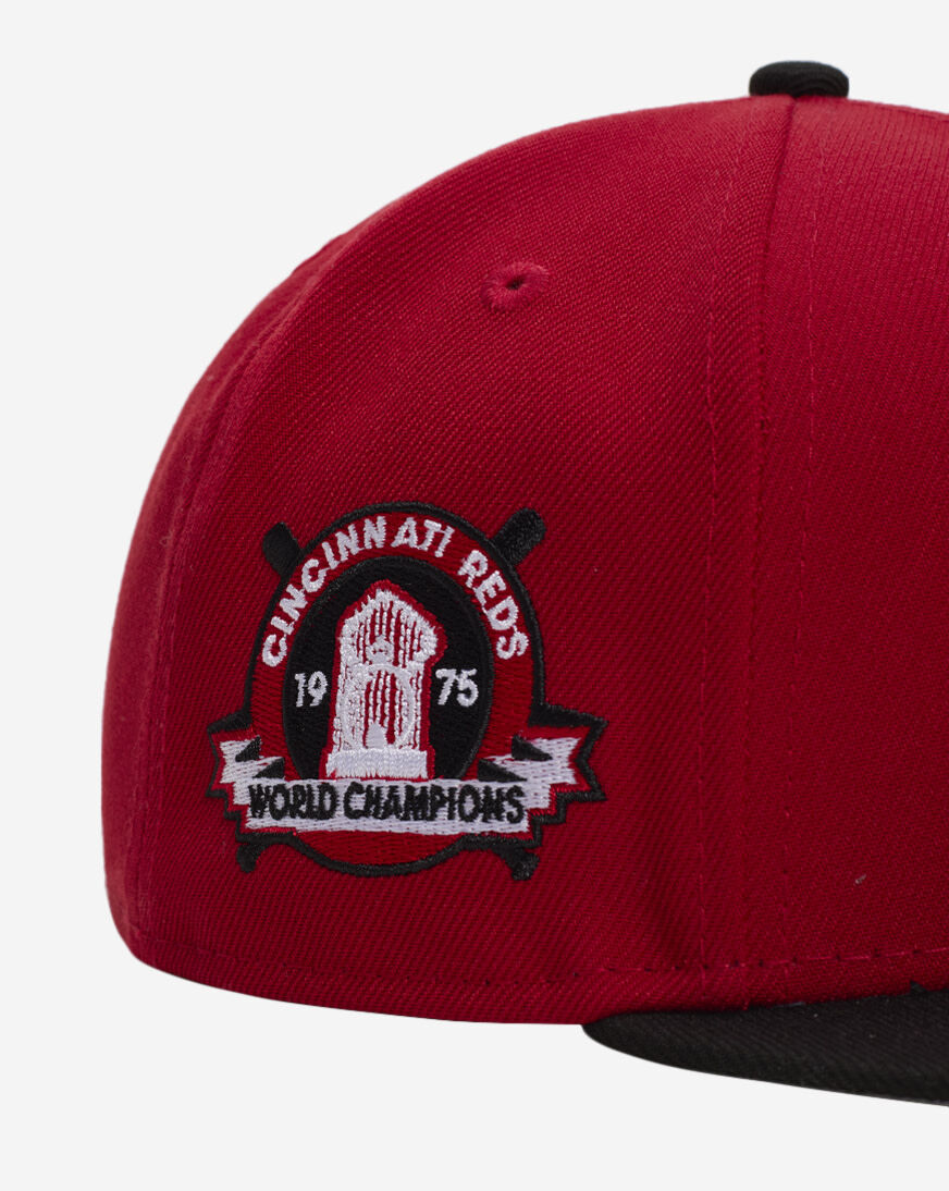 Shop New Era 59Fifty Cincinnati Reds Fire Red Fitted Hat