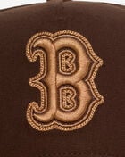 Mitchell  Ness Boston Red Sox Pro Pinch Lux Chain Snapback Hat HP18073-BRSBRTN Brown 2
