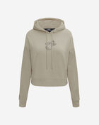 Miami Heat Neutral Cropped Fleece Pull Over Hoodie