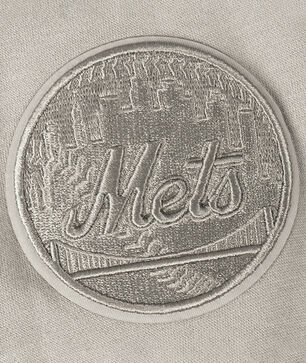 Big Boys' New York Mets Neutral Fleece Pull Over Hoodie