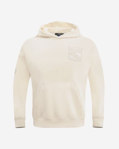 New York Rangers Neutral Drop Shoulder Fleece Pullover Hoodie