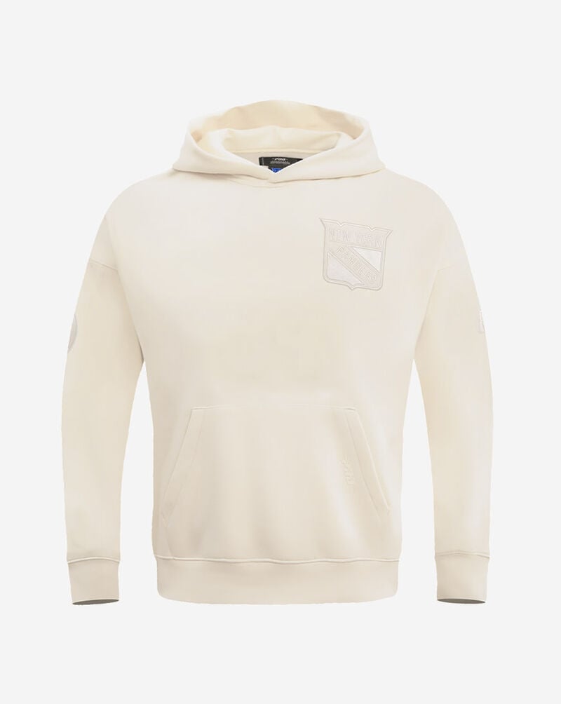 PRO STANDARD New York Rangers Neutral Drop Shoulder Fleece Pullover Hoodie HNR564369-EGG cream 1