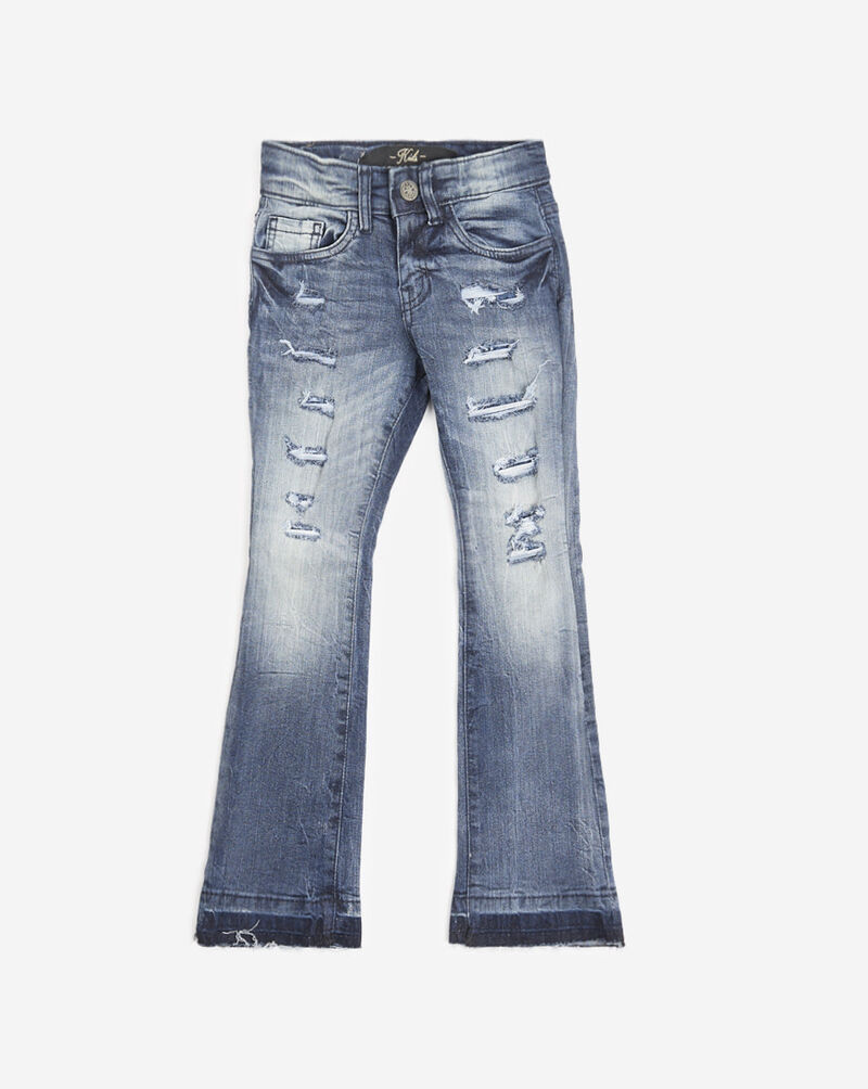 Jordan Craig Kids' Distressed Stacked Denim JTF200K-DEE Blue 1