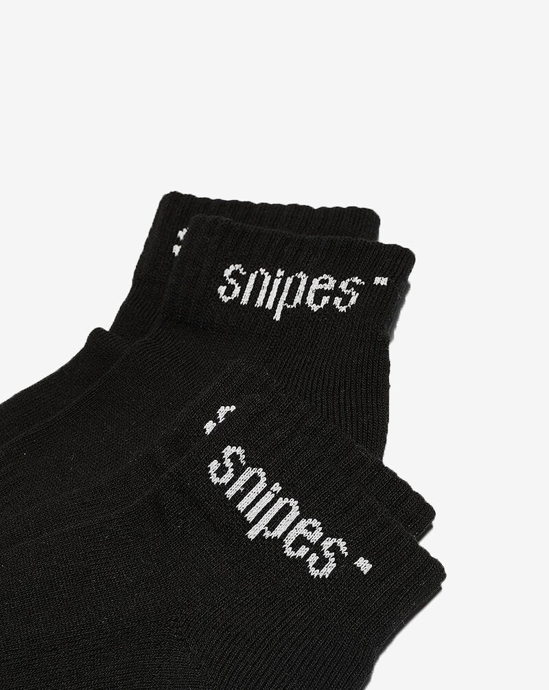 SNIPES 3-Pack Logo Ankle Socks SNUS017-00007 Black 2