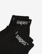 SNIPES 3-Pack Logo Ankle Socks SNUS017-00007 Black 2