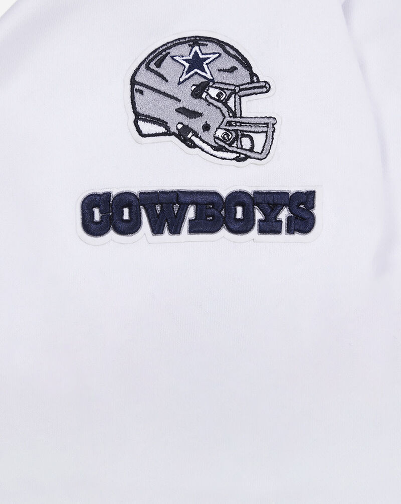 PRO STANDARD Dallas Cowboys Classic Fleece Cropped Pull Over Hoodie FDCC410316-WHT White 2
