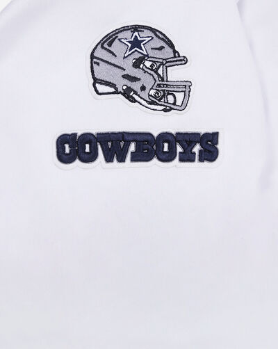Dallas Cowboys Classic Fleece Cropped Pull Over Hoodie