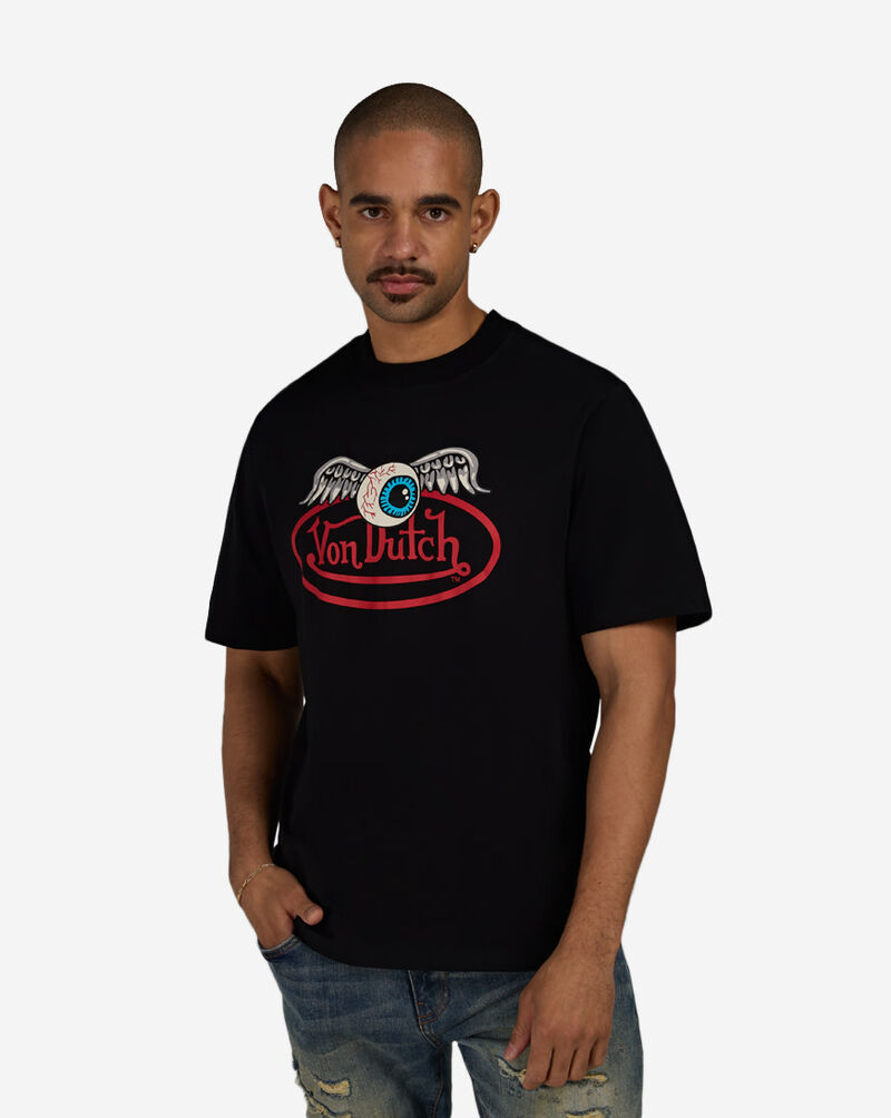 Von Dutch Flying Eye Logo Tee VND9E0373SN-BLK Black 1